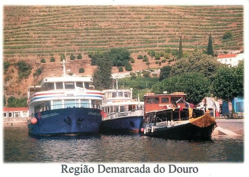 Portugal cais fluvial do Pinhao sailing vessels ships boats