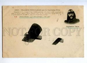 205286 FRANCE AVIATION Bleriot airplane pilot FELIX #1547