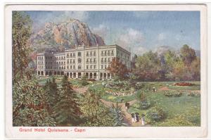Grand Hotel Quisisana Capri Italy 1920s postcard