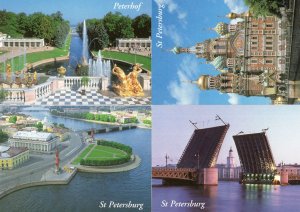 St Petersburg 4x Water Views Of Historic Places Soviet Postcard s