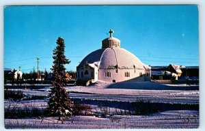 INUVIK, N.W.T. Canada ~ IGLOO CHURCH North West Territories c1960s Postcard