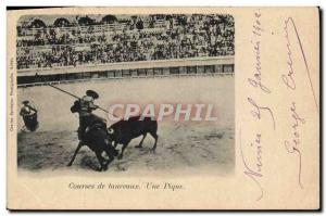 Old Postcard Bullfight Bullfight A picnic