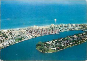 Postcard Miami Modern aerial view thousand years after the Vikings