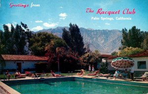 California Palm Springs Greetings Showing The Racquet Club 1965