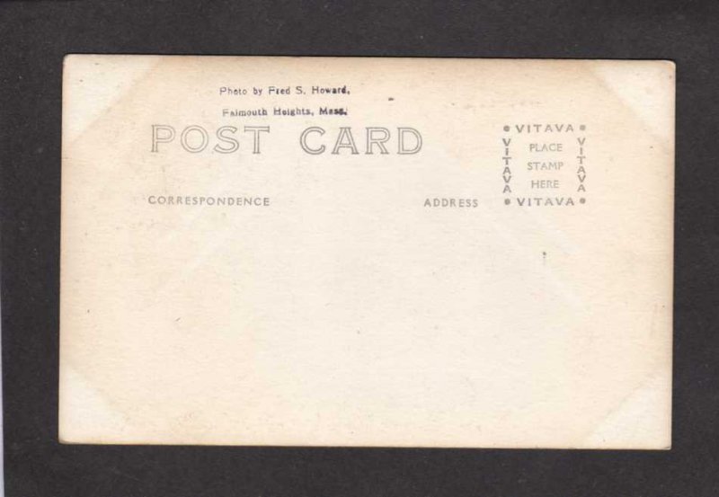 MA School ? Falmouth Heights ? Cape Cod Massachusetts RPPC Real Photo Postcard