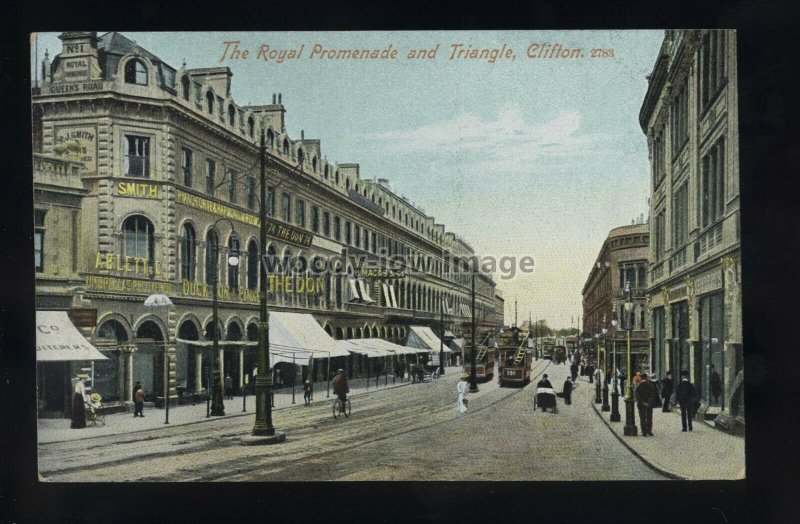 TQ3356 - Somerset - The Royal Promenade & Triangle Clevedon - postcard 