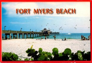 Florida Fort Myers Beach Showing Fishing Pier