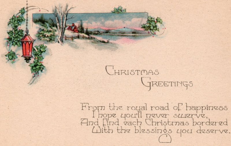 11779 Christmas Greetings Postcard