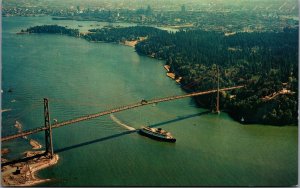 Canada Entrance To Vancouver Harbour Chrome Postcard C023