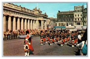 Pipes And Drums In Edinburgh Scotland Postcard