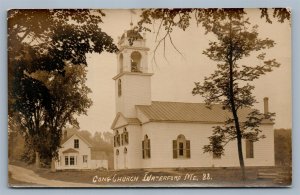 WATERFORD ME CONGREGATIONAL CHURCH ANTIQUE REAL PHOTO POSTCARD RPPC