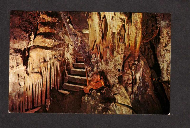 AZ Colossal Caves Cave Tucson Arizona Postcard Walkways Caverns