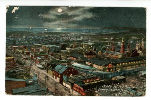 NY - Coney Island. Night View ca 1908 (creases, chips)