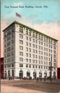 Postcard First National Bank Building in Lincoln, Nebraska~137067