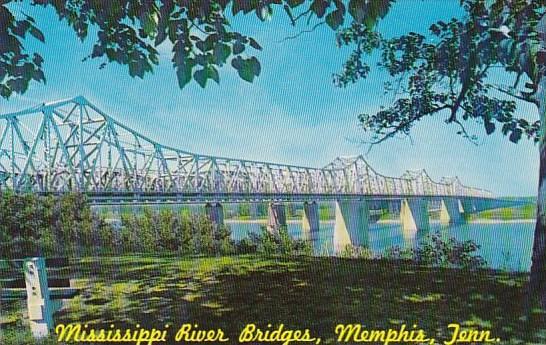 Tennessee Memphis Mississippi River Bridges