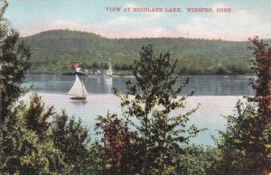 WINSTED, Connecticut, PU-1910; View At Highland Lake