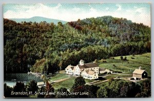 Brandon  Vermont  Silver Lake Hotel     Postcard  c1915