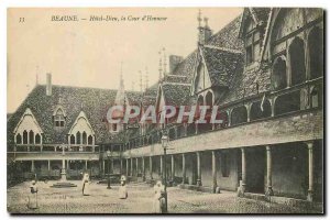 Old Postcard Beaune Hotel Dieu Court of Honor