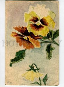 3150280 PANSY from C. KLEIN vintage HAND PAINTED RARE PC