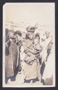 Vintage postcard Morocco Mazagan market scene native people photo