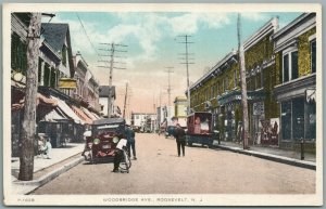 ROOSEVELT NJ WOODBRIDGE AVE ANTIQUE POSTCARD