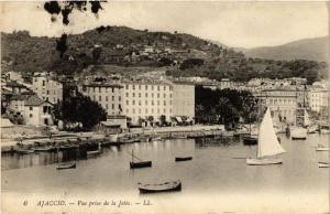 CPA AJACCIO - Vue prise de la Jetée CORSE (711161)