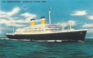 Steamship S.S. Constitution, American Export Lines, Colourpicture No. K5980