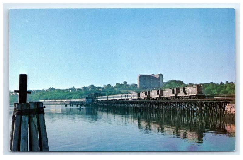 Postcard Grand Trunk 470 Railroad Club 15th Annual Trip, Portland Maine 1975 A10