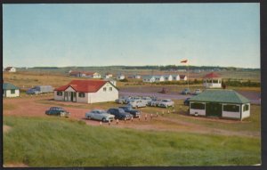 PEI Prince Edward Island Scene at CAVENDISH campground with older cars ~ Chrome