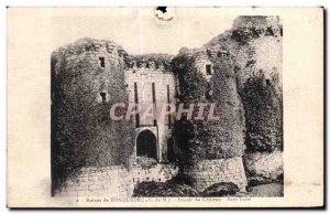 Old Postcard Ruins of Tonquedec Facade du Chateau Pont Levis