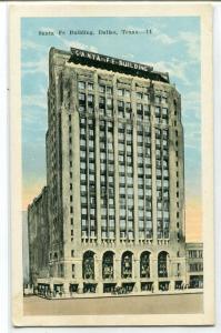 Santa Fe Building Dallas Texas 1920s postcard