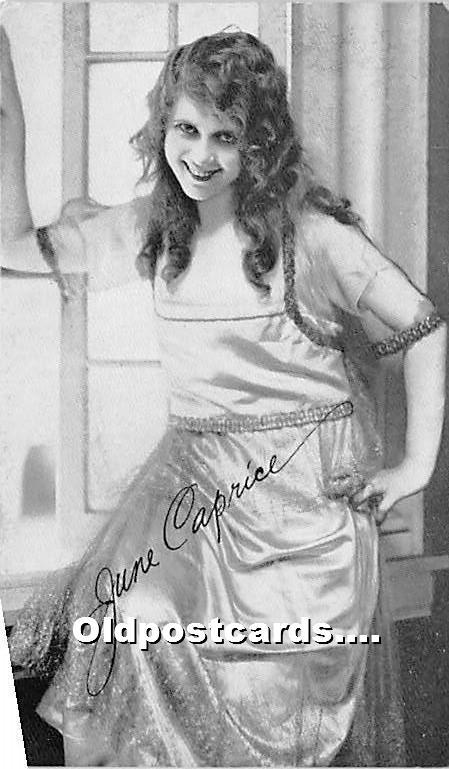 June Caprice Theater Actor / Actress Unused 