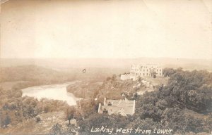 RPPC LOOKING WEST FROM TOWER OZARKS MISSOURI REAL PHOTO POSTCARD (1909)