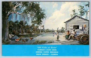 Old Folks At Home Diorama, Stephen Foster Memorial, White Springs FL Postcard