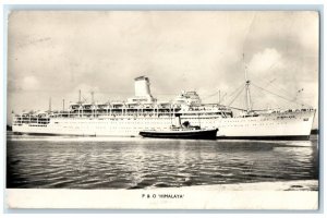 1956 P&O Cruise Ship Himalaya View Sent From India RPPC Photo Posted Postcard