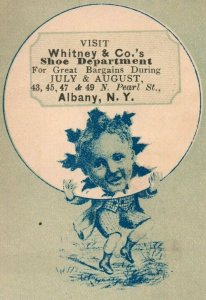 Whitney & Co's Shoe Department, Big-Headed Child Bursting Circle Z9 