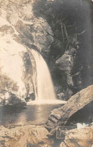 RPPC BINGHAMS' FALLS STOWE VERMONT REAL PHOTO POSTCARD 1912