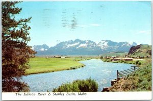 M-24766 The Salmon River & Stanley Basin looking toward the Sawtooth Mountain...
