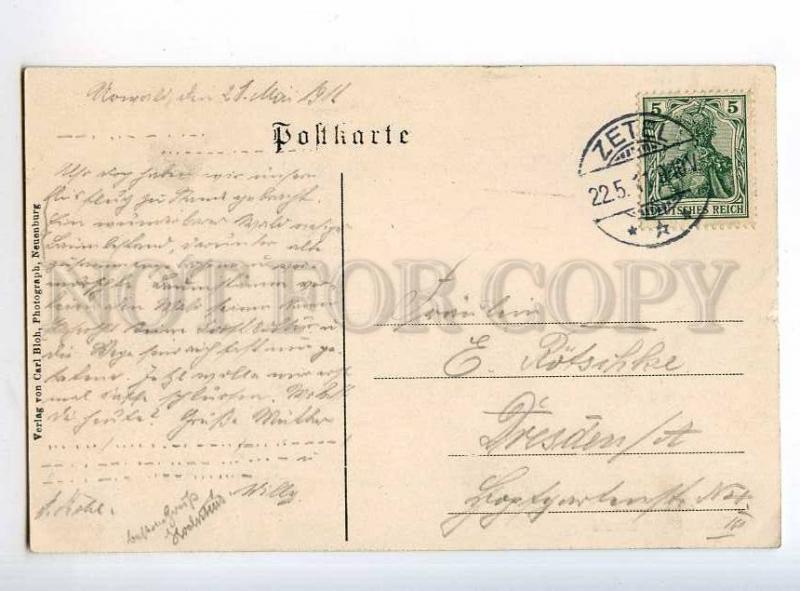 247946 GERMANY Neuenburg Waldschenke 1911 year RPPC ZETEL