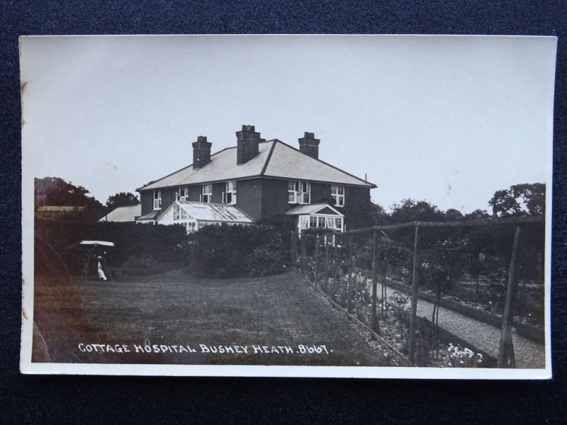 Hertfordshire BUSHEY HEATH Cottage Hospital c1919 RP Postcard