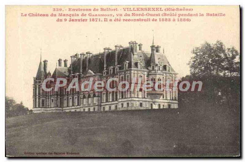 Old Postcard surroundings Belfort Villersexel Haute Saone