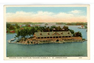 NY - Thousand Islands. Yacht Club & St. Lawrence River