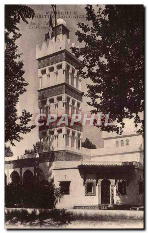 Marseille - Exposition Coloniale House of & # 39 Algeria - Old Postcard