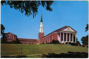 First Baptist Church, Talladega, Alabama, Vintage Chrome Postcard