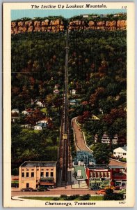 Vtg Chattanooga Tennessee TN Incline Railway Up Lookout Mountain 1940s Postcard