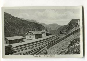 3114957 Norge NORWAY Myrdal St. BERGENSBANEN Vintage postcard