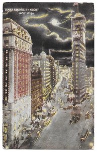 Times Square by Night, New York 1919 to Middleboro, Massachusetts