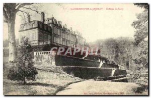 Saint Christophe le Jajolet Old Postcard Chateau Sassy