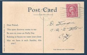 Rally Day - Children entering school used c1928