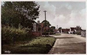 Welby Horse & Cart at Village Pub Lincolnshire Old Postcard